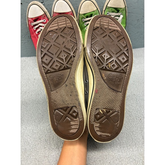 Lot of 3 Converse Chuck Taylor All Star Sneakers‎ Men's Size 9 Low Top Green Red - Picture 13 of 16